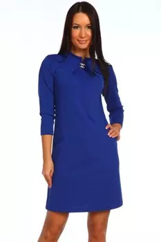 Платье трикотажное Виа (синее)