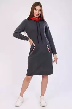 Платье трикотажное Виорика (графитовое)
