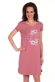 Платье трикотажное Виталия (розовое)