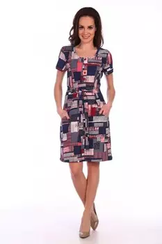 Платье трикотажное Вивиан (абстракция) рр