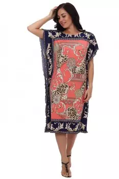 Платье трикотажное Восток (коралловое)