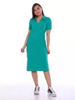 Платье трикотажное Янепа (изумрудное)