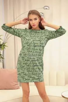 Платье трикотажное Яромира (оливковое) от