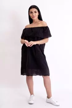 Платье трикотажное Зефир (черное)