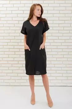 Платье трикотажное Зелена (черное)