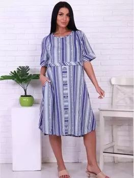 Платье трикотажное Зоряна (оливковое)