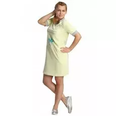 Платье велюровое Алиса (лимонадное)