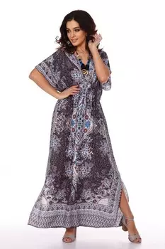 Платье вискозное Айленд (серое)