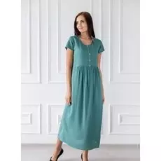 Платье вискозное Алевтина (зеленое)