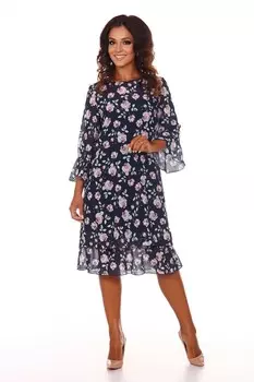 Платье вискозное Аметист (синее)