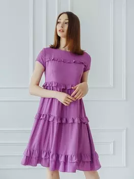 Платье вискозное Анджеллина (сиреневое)