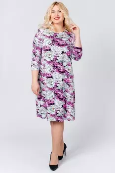 Платье вискозное Азалия (пионы) рр