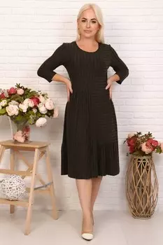 Платье вискозное Дарла (коричневое) рр