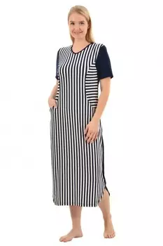 Платье вискозное Дионисия (узкая полоса)