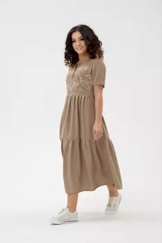 Платье вискозное Джульетта (бежевое)