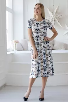 Платье вискозное Федерика (бежевое)