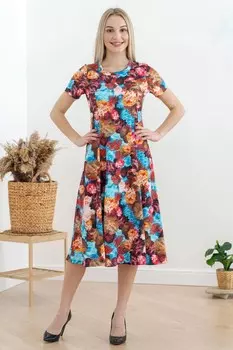 Платье вискозное Федерика (кораллы)