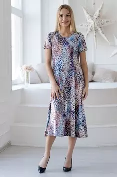Платье вискозное Федерика (леопард)