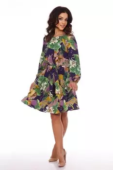 Платье вискозное Эйдин (крупные цветы)