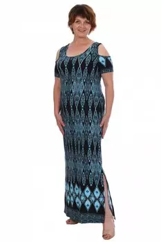 Платье вискозное Южанка (бирюзовое)