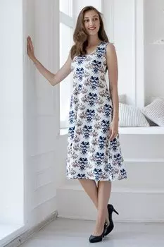 Платье вискозное Кэйтрия (бежевое) рр