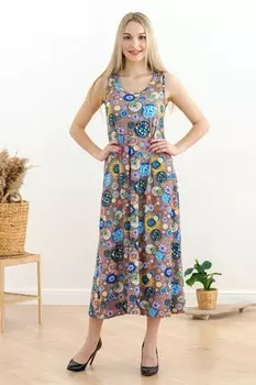 Платье вискозное Кэйтрия (узоры)
