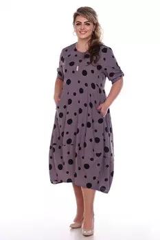 Платье вискозное Любомира (мокко)