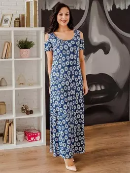 Платье вискозное Марья (ромашки) рр