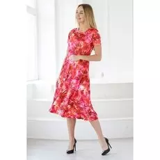 Платье вискозное Маргоу (красное)