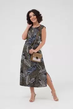 Платье вискозное Мавлюда (папоротник)