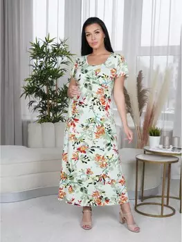 Платье вискозное Минория (салатовое) рр