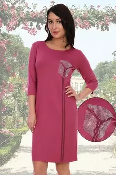 Платье вискозное Николета (брусничное) рр