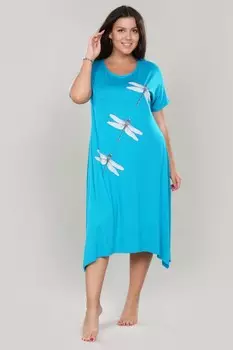Платье вискозное Орлаг (бирюзовое)