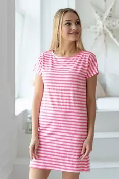 Платье вискозное Павлина (розовое)