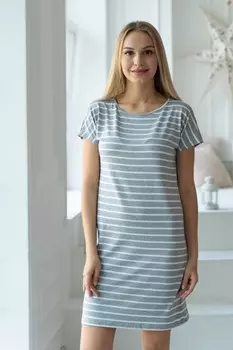 Платье вискозное Павлина (серое)