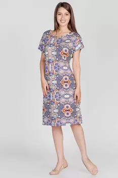 Платье вискозное Перонел (синее)