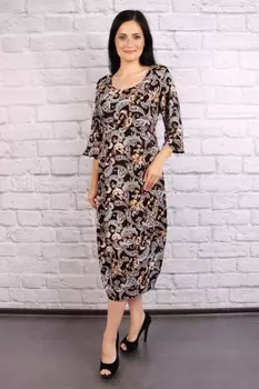 Платье вискозное Петронелла (китайский огурец)