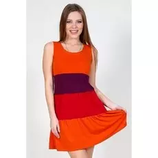 Платье вискозное Саломея (оранжевое)