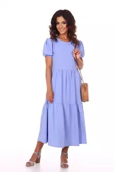 Платье вискозное Севара (голубое)