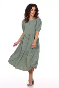 Платье вискозное Севара (оливковое)