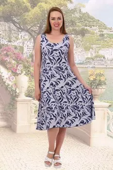 Платье вискозное Тринити (синее) рр