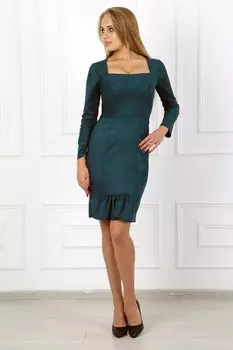 Платье замшевое Аксель (зеленое)
