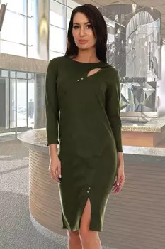 Платье замшевое Матэо (хаки)