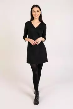 Платье замшевое Радослава (черное)