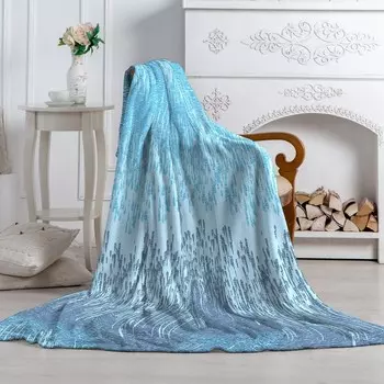 Плед из велсофта 2-спальный Дождик