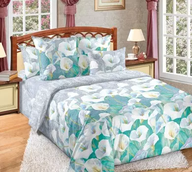 Пододеяльник из бязи 2-спальный Ода любви зк