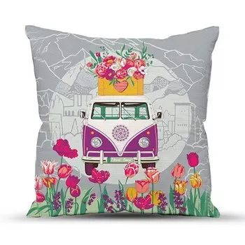 Подушка декоративная 40x40 Автобус
