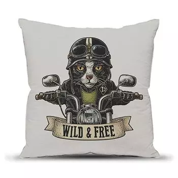 Подушка декоративная 40x40 Байкер