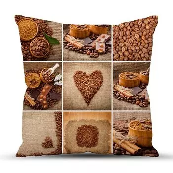 Подушка декоративная 40x40 Кофейные традиции