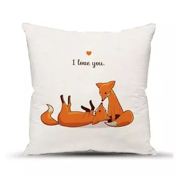 Подушка декоративная 40x40 Лисички